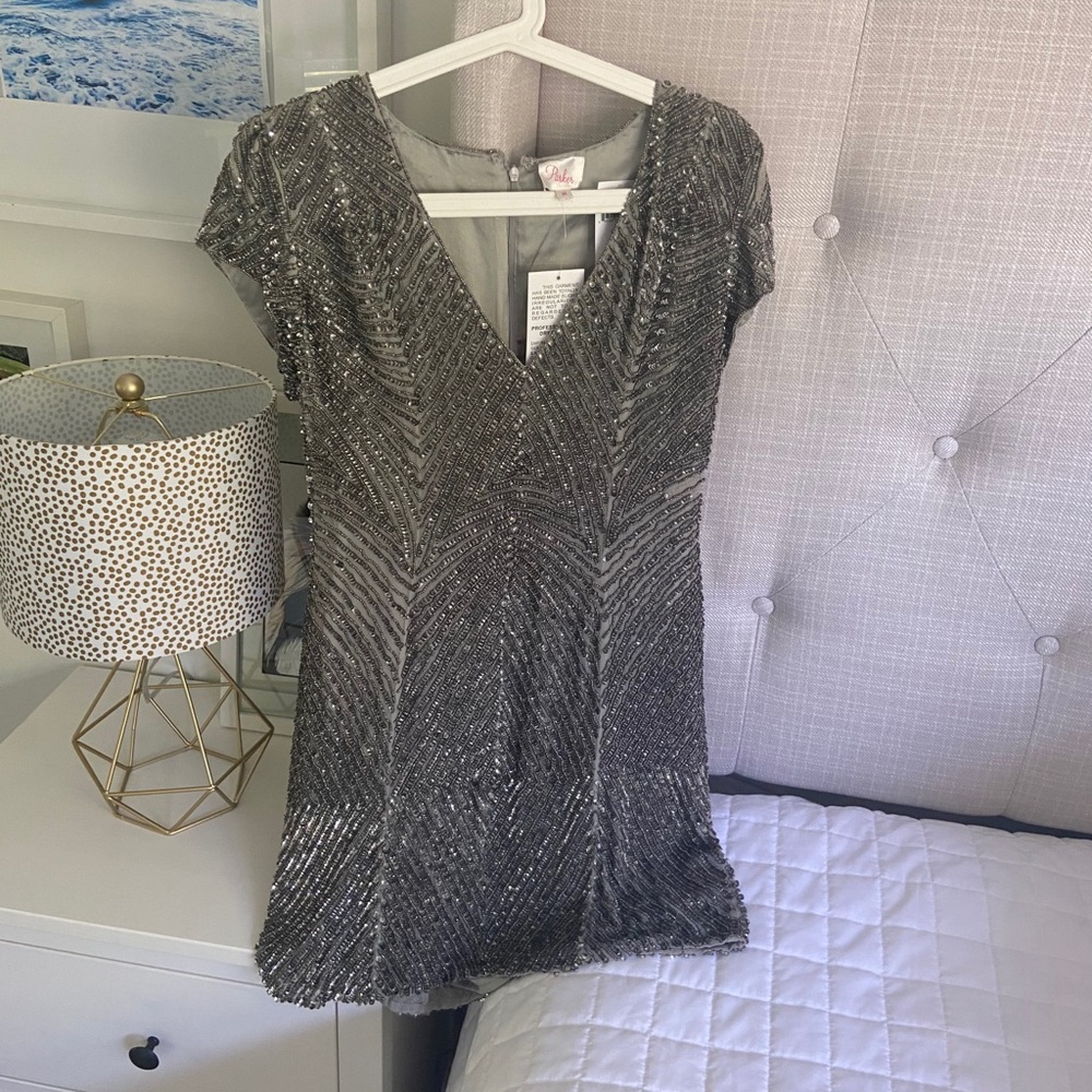 NWT Parker Sequined Mini Dress Sz M